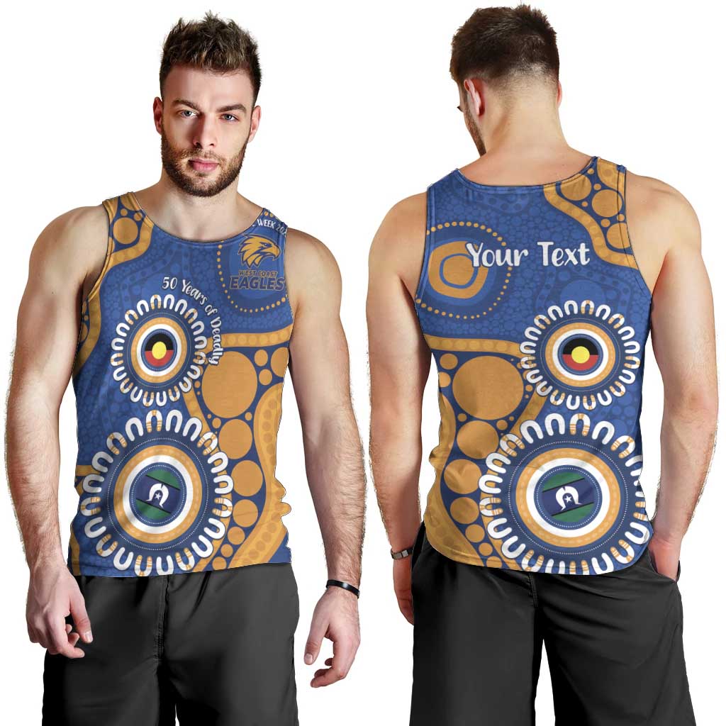 Eagles NAIDOC 2026 Personalised Men Tank Top 50 Years of Deadly Aboriginal Art