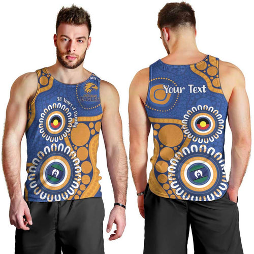 Eagles NAIDOC 2026 Personalised Men Tank Top 50 Years of Deadly Aboriginal Art