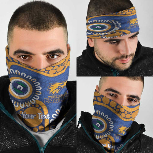 Eagles NAIDOC 2026 Personalised Neck Gaiter 50 Years of Deadly Aboriginal Art