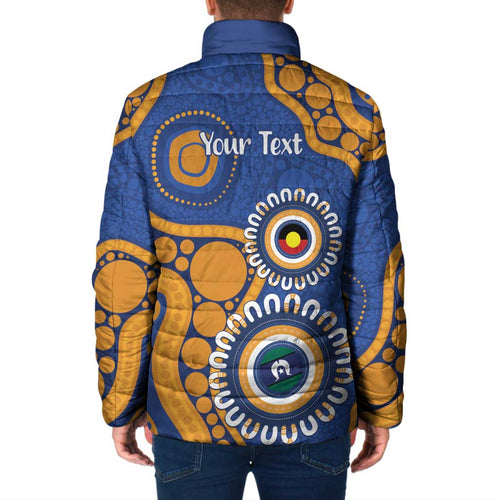 Eagles NAIDOC 2026 Personalised Padded Jacket 50 Years of Deadly Aboriginal Art