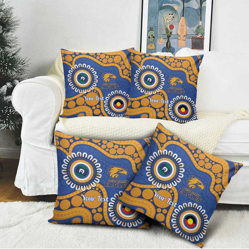 Eagles NAIDOC 2026 Personalised Pillow Cover 50 Years of Deadly Aboriginal Art