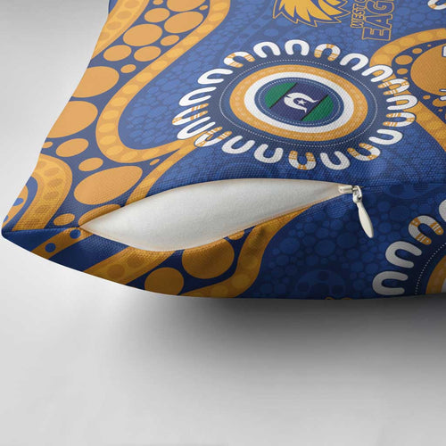Eagles NAIDOC 2026 Personalised Pillow Cover 50 Years of Deadly Aboriginal Art