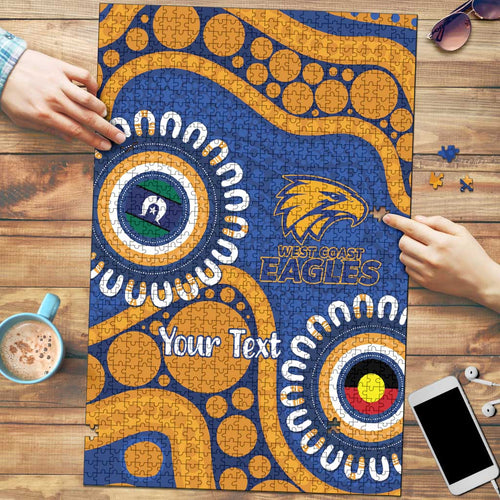 Eagles NAIDOC 2026 Personalised Puzzle 50 Years of Deadly Aboriginal Art