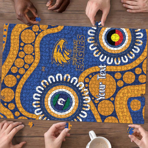 Eagles NAIDOC 2026 Personalised Puzzle 50 Years of Deadly Aboriginal Art