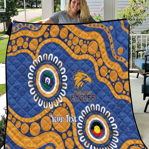 Eagles NAIDOC 2026 Personalised Quilt 50 Years of Deadly Aboriginal Art