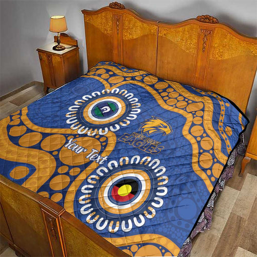 Eagles NAIDOC 2026 Personalised Quilt 50 Years of Deadly Aboriginal Art