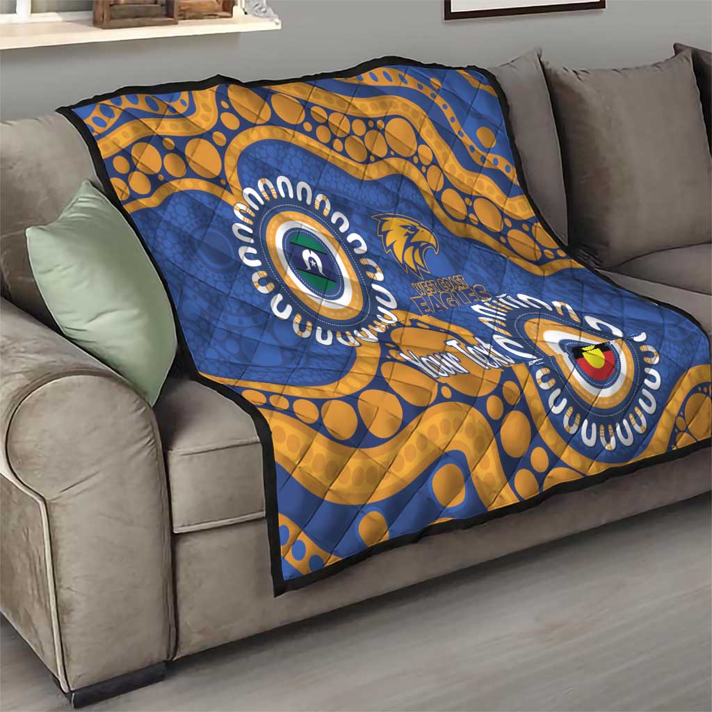 Eagles NAIDOC 2026 Personalised Quilt 50 Years of Deadly Aboriginal Art