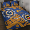 Eagles NAIDOC 2026 Personalised Quilt Bed Set 50 Years of Deadly Aboriginal Art