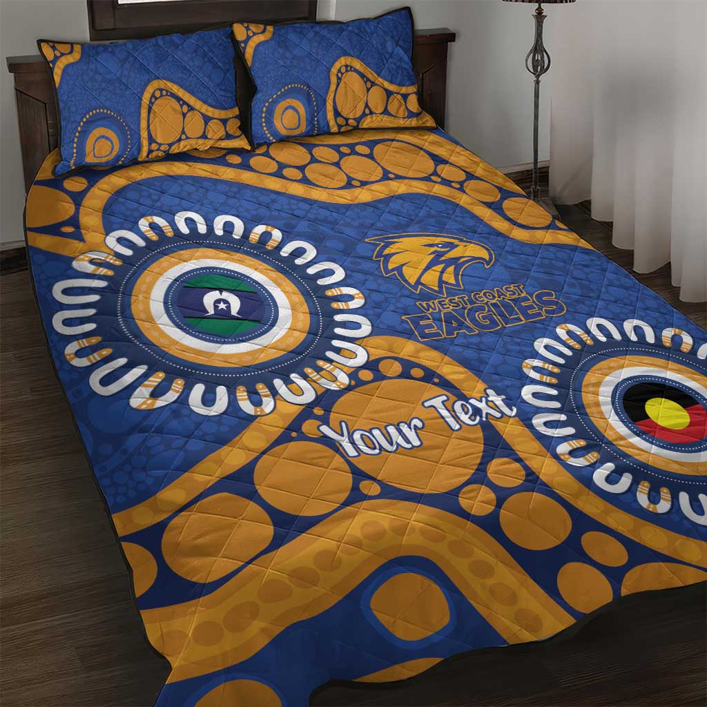 Eagles NAIDOC 2026 Personalised Quilt Bed Set 50 Years of Deadly Aboriginal Art