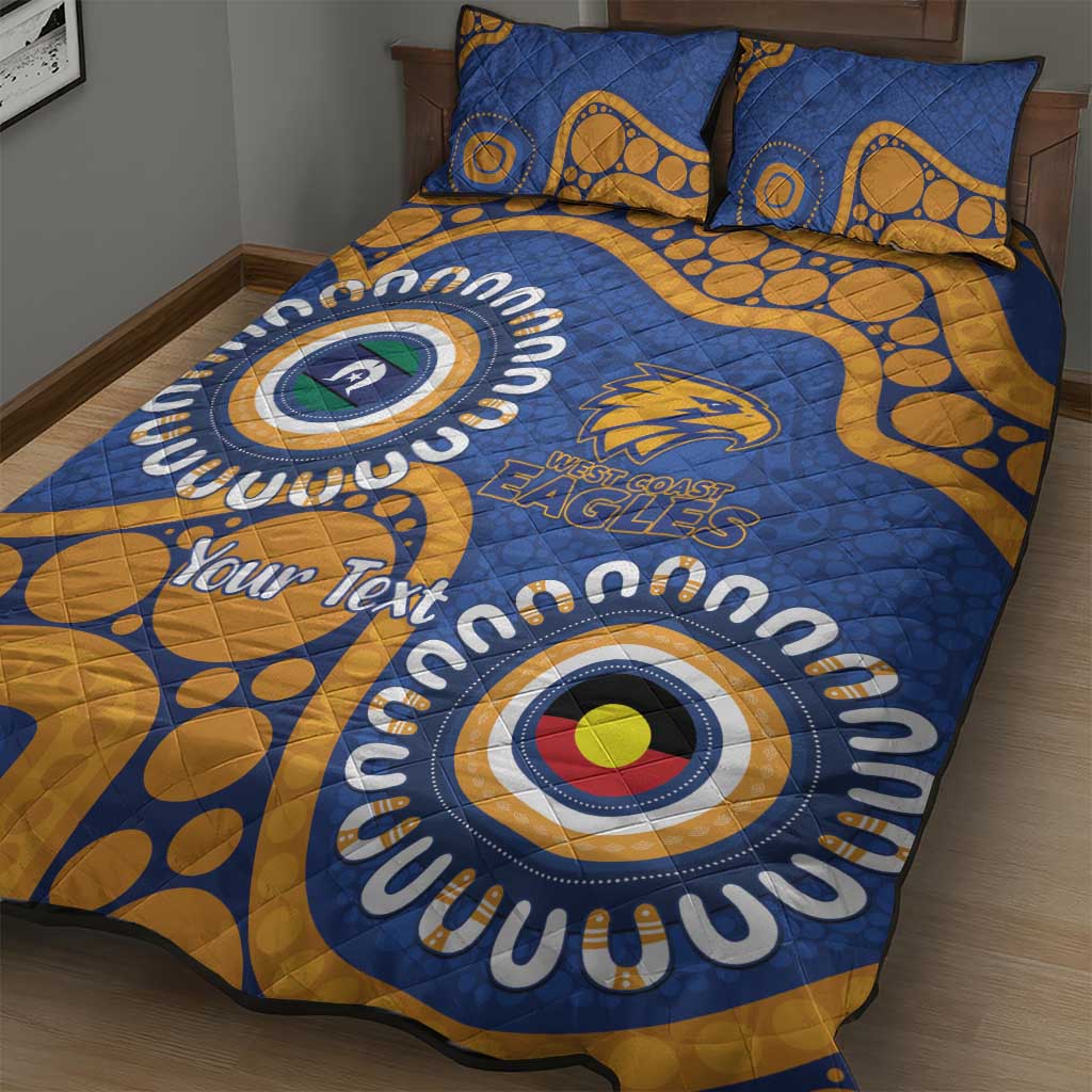 Eagles NAIDOC 2026 Personalised Quilt Bed Set 50 Years of Deadly Aboriginal Art