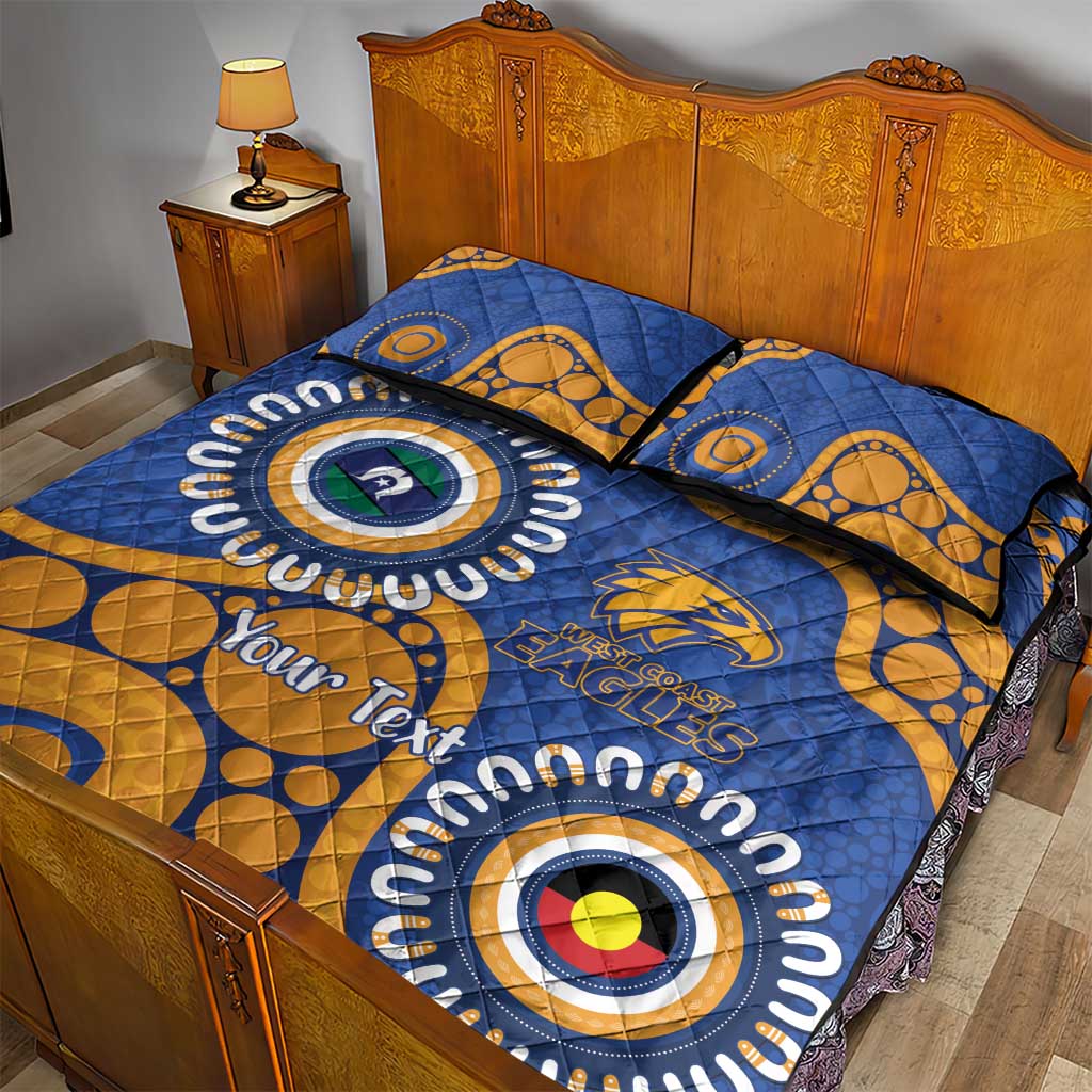 Eagles NAIDOC 2026 Personalised Quilt Bed Set 50 Years of Deadly Aboriginal Art