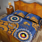 Eagles NAIDOC 2026 Personalised Quilt Bed Set 50 Years of Deadly Aboriginal Art