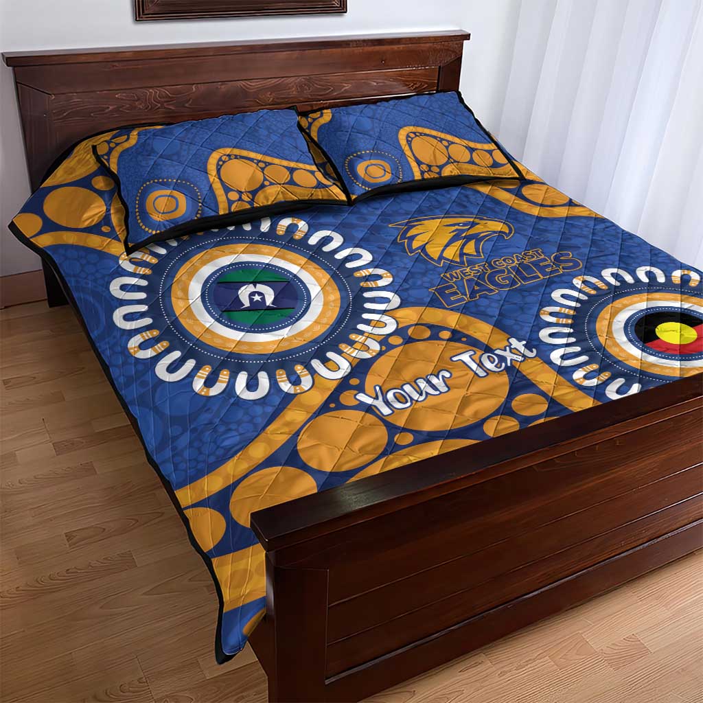 Eagles NAIDOC 2026 Personalised Quilt Bed Set 50 Years of Deadly Aboriginal Art