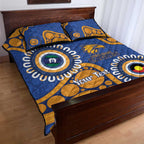 Eagles NAIDOC 2026 Personalised Quilt Bed Set 50 Years of Deadly Aboriginal Art
