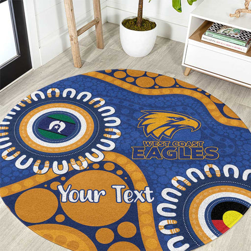 Eagles NAIDOC 2026 Personalised Round Carpet 50 Years of Deadly Aboriginal Art