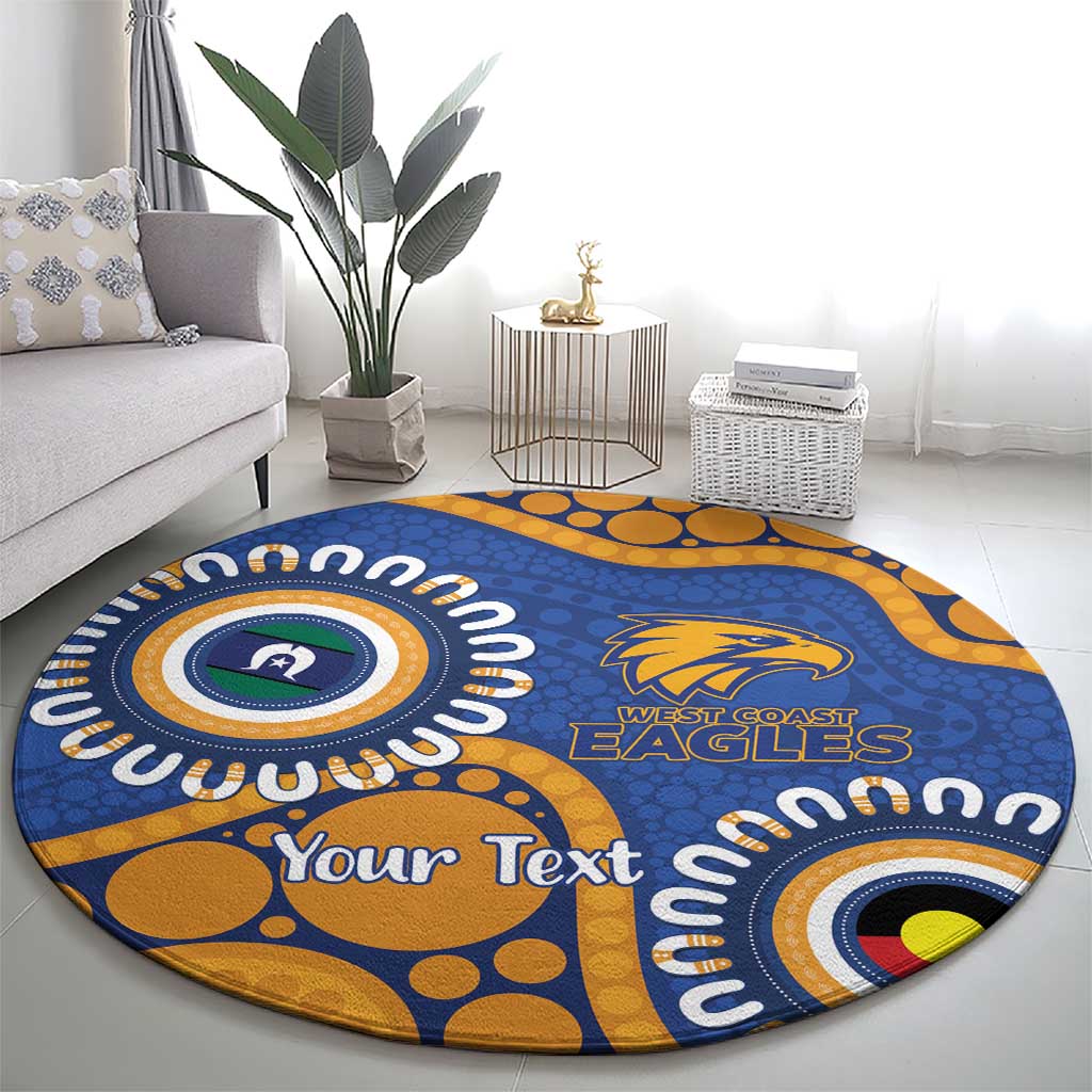 Eagles NAIDOC 2026 Personalised Round Carpet 50 Years of Deadly Aboriginal Art