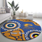Eagles NAIDOC 2026 Personalised Round Carpet 50 Years of Deadly Aboriginal Art