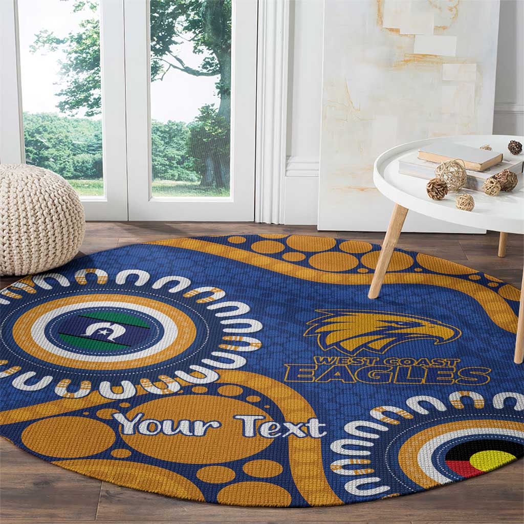 Eagles NAIDOC 2026 Personalised Round Carpet 50 Years of Deadly Aboriginal Art