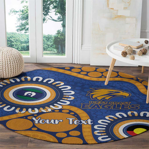 Eagles NAIDOC 2026 Personalised Round Carpet 50 Years of Deadly Aboriginal Art