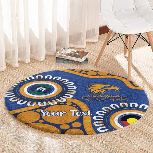 Eagles NAIDOC 2026 Personalised Round Carpet 50 Years of Deadly Aboriginal Art
