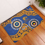 Eagles NAIDOC 2026 Personalised Rubber Doormat 50 Years of Deadly Aboriginal Art