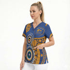 Eagles NAIDOC 2026 Personalised Scrub Top 50 Years of Deadly Aboriginal Art