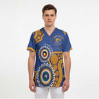 Eagles NAIDOC 2026 Personalised Scrub Top 50 Years of Deadly Aboriginal Art