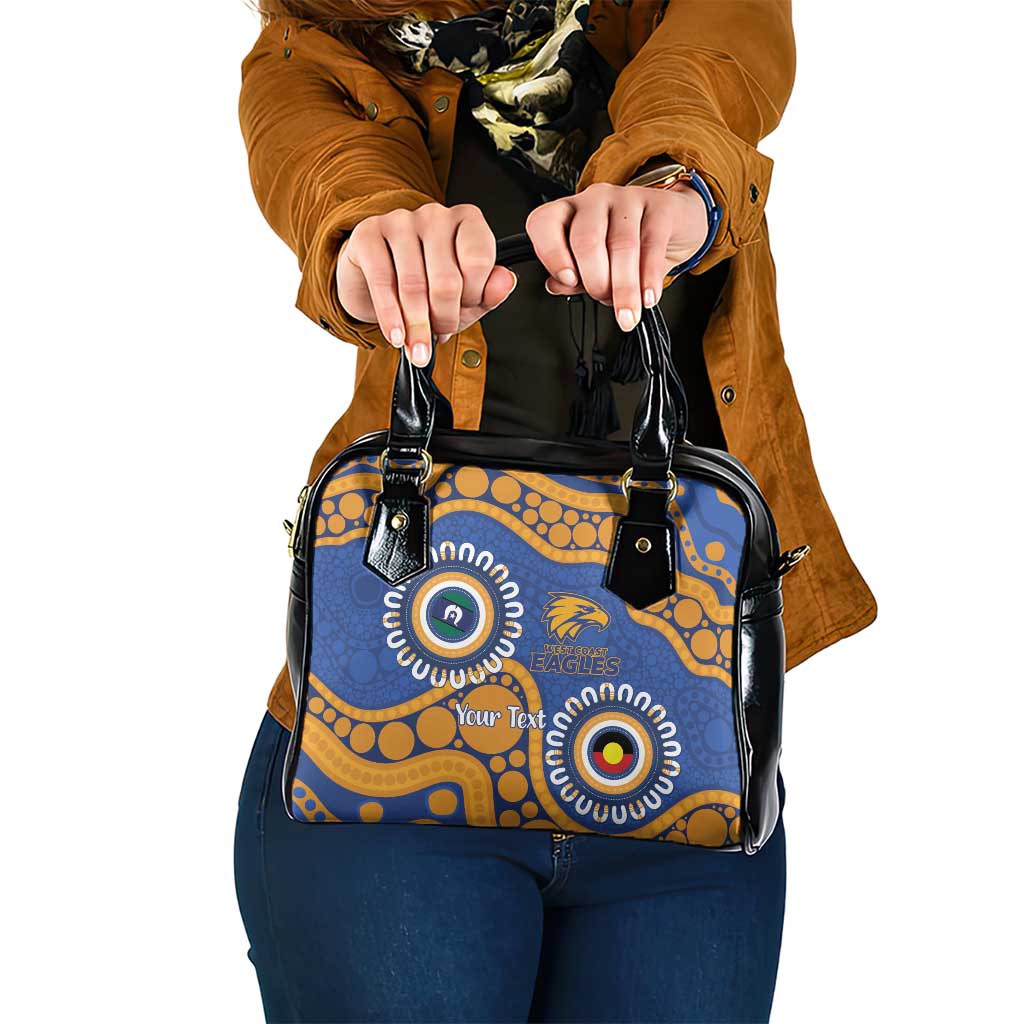 Eagles NAIDOC 2026 Personalised Shoulder Handbag 50 Years of Deadly Aboriginal Art