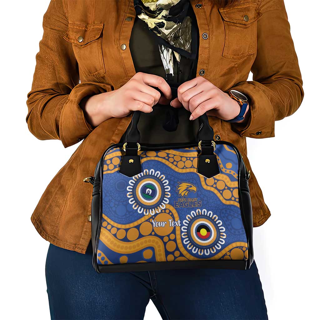 Eagles NAIDOC 2026 Personalised Shoulder Handbag 50 Years of Deadly Aboriginal Art
