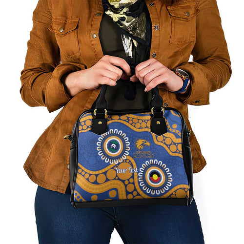 Eagles NAIDOC 2026 Personalised Shoulder Handbag 50 Years of Deadly Aboriginal Art