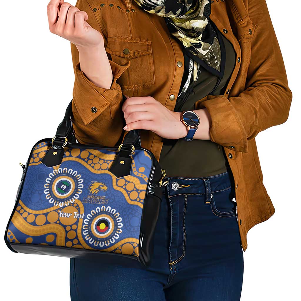 Eagles NAIDOC 2026 Personalised Shoulder Handbag 50 Years of Deadly Aboriginal Art