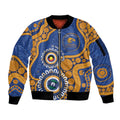 Eagles NAIDOC 2026 Personalised Sleeve Zip Bomber Jacket 50 Years of Deadly Aboriginal Art