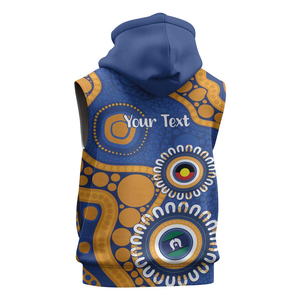 Eagles NAIDOC 2026 Personalised Sleeveless Hoodie 50 Years of Deadly Aboriginal Art