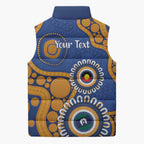 Eagles NAIDOC 2026 Personalised Sleeveless Puffer Jacket 50 Years of Deadly Aboriginal Art