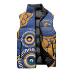 Eagles NAIDOC 2026 Personalised Sleeveless Puffer Jacket 50 Years of Deadly Aboriginal Art