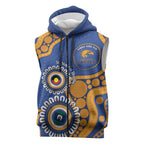 Eagles NAIDOC 2026 Personalised Sleeveless Zip Hoodie 50 Years of Deadly Aboriginal Art