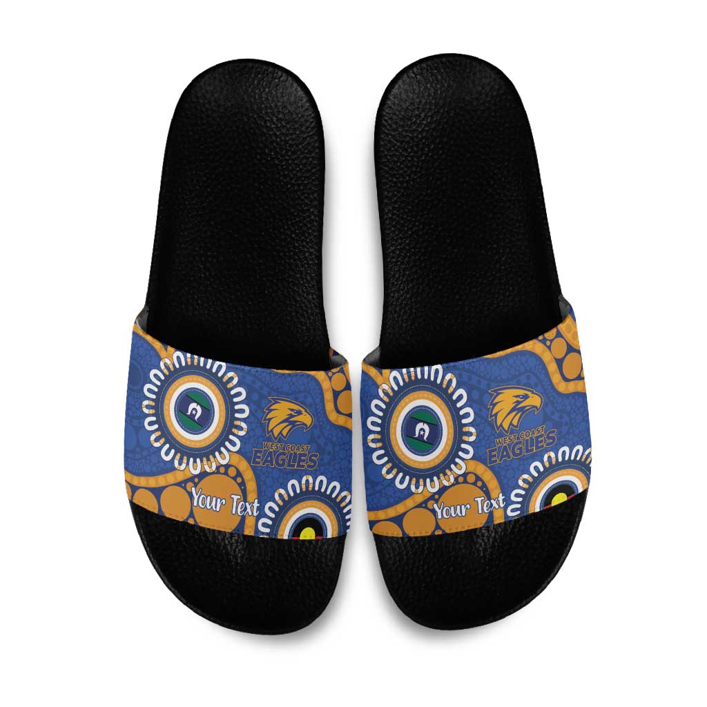 Eagles NAIDOC 2026 Personalised Slide Sandals 50 Years of Deadly Aboriginal Art