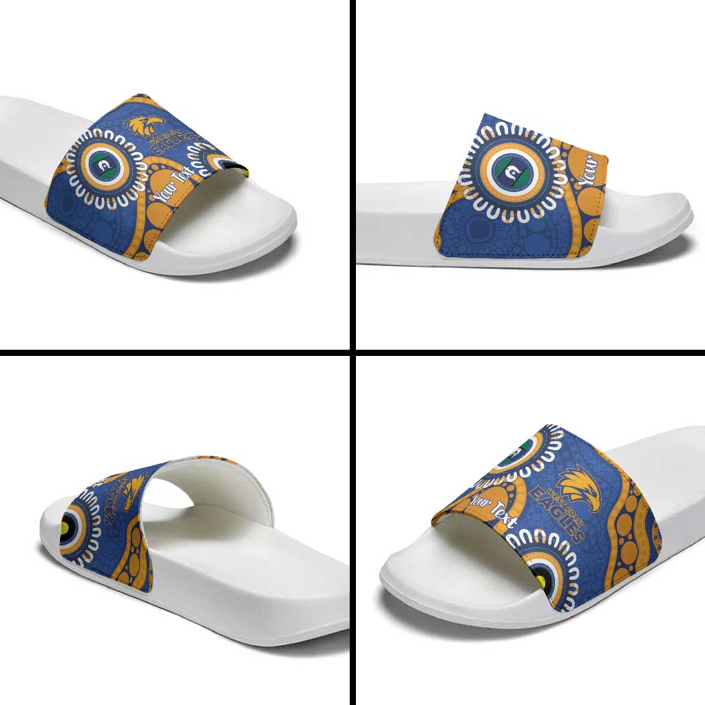 Eagles NAIDOC 2026 Personalised Slide Sandals 50 Years of Deadly Aboriginal Art