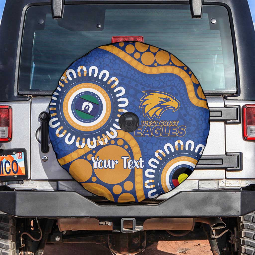 Eagles NAIDOC 2026 Personalised Spare Tire Cover 50 Years of Deadly Aboriginal Art