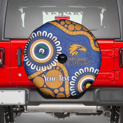 Eagles NAIDOC 2026 Personalised Spare Tire Cover 50 Years of Deadly Aboriginal Art