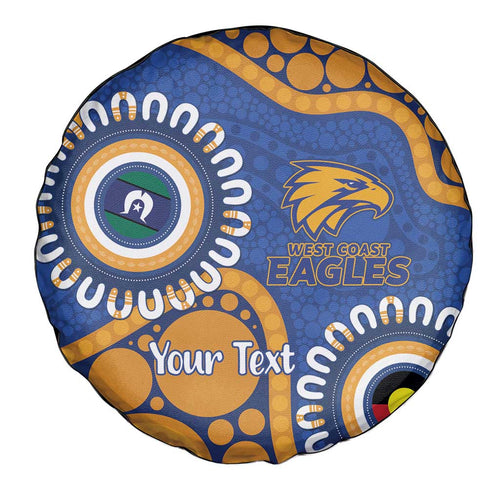 Eagles NAIDOC 2026 Personalised Spare Tire Cover 50 Years of Deadly Aboriginal Art