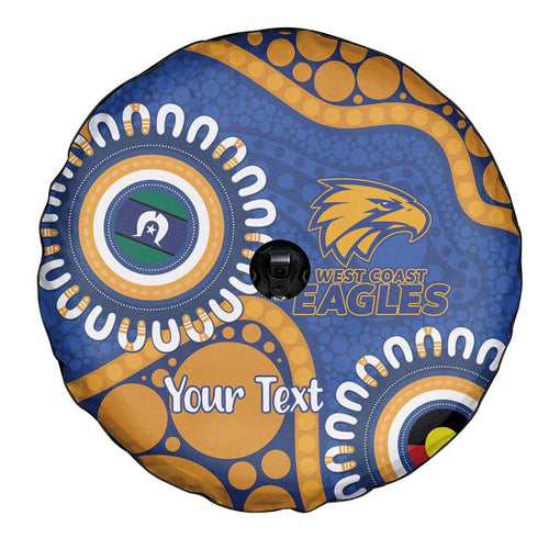 Eagles NAIDOC 2026 Personalised Spare Tire Cover 50 Years of Deadly Aboriginal Art