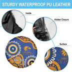 Eagles NAIDOC 2026 Personalised Spare Tire Cover 50 Years of Deadly Aboriginal Art