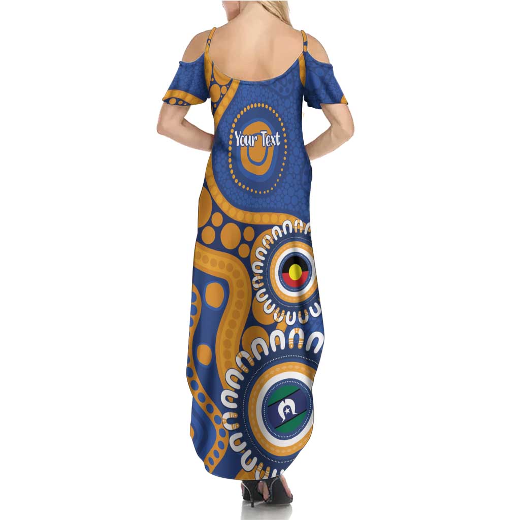 Eagles NAIDOC 2026 Personalised Summer Maxi Dress 50 Years of Deadly Aboriginal Art