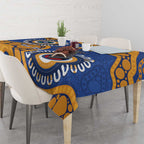 Eagles NAIDOC 2026 Personalised Tablecloth 50 Years of Deadly Aboriginal Art