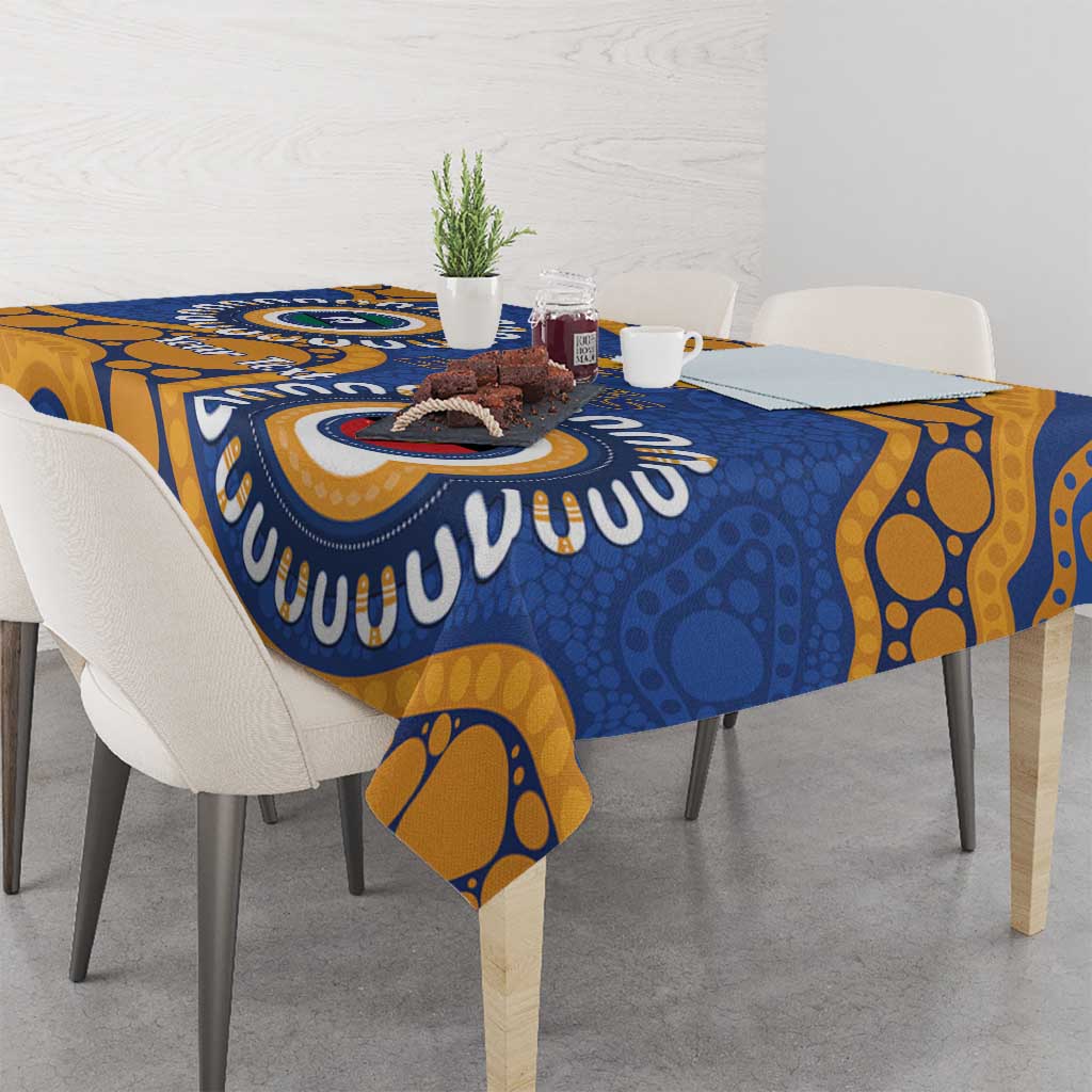 Eagles NAIDOC 2026 Personalised Tablecloth 50 Years of Deadly Aboriginal Art