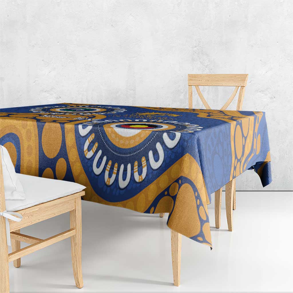 Eagles NAIDOC 2026 Personalised Tablecloth 50 Years of Deadly Aboriginal Art