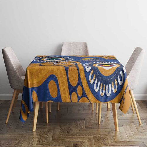 Eagles NAIDOC 2026 Personalised Tablecloth 50 Years of Deadly Aboriginal Art