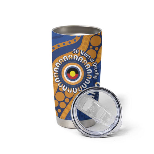 Eagles NAIDOC 2026 Personalised Tumbler Cup 50 Years of Deadly Aboriginal Art
