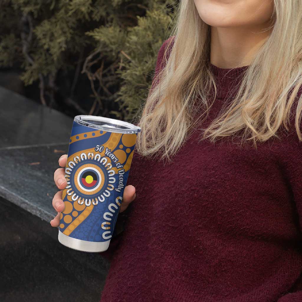 Eagles NAIDOC 2026 Personalised Tumbler Cup 50 Years of Deadly Aboriginal Art